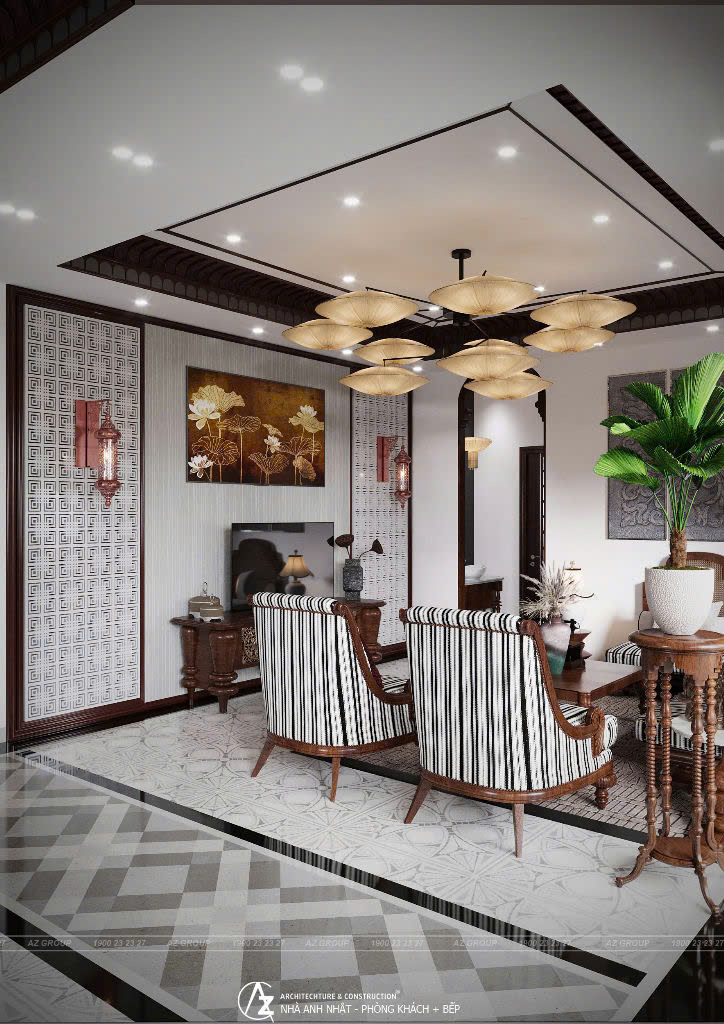 z6494145926643 d064ac66706880552754492644e9520a AZGroup - Công ty Thiết kế & Thi công Xây dựng trọn gói - công ty xây nhà trọn gói uy tín Khu vực phòng khách