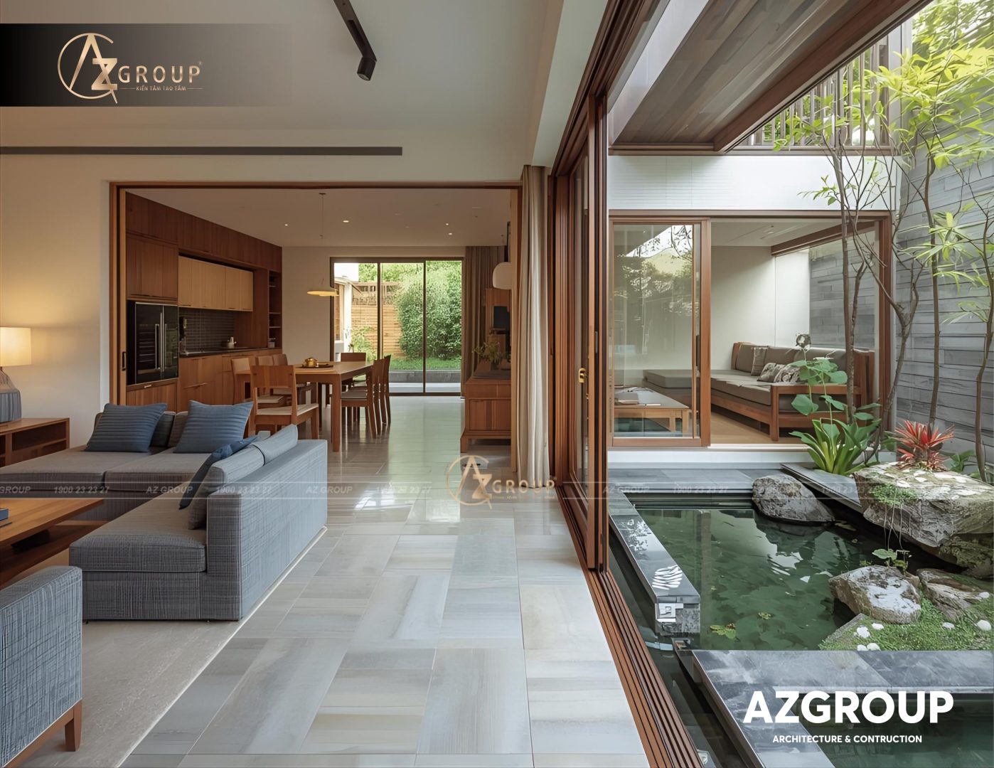 144 AZGroup - Công ty Thiết kế & Thi công Xây dựng trọn gói - công ty xây nhà trọn gói uy tín Mẫu thiết kế biệt thự Nhật Bản hiện đại 2025 – Tinh tế, tối giản và hài hòa cùng thiên nhiên