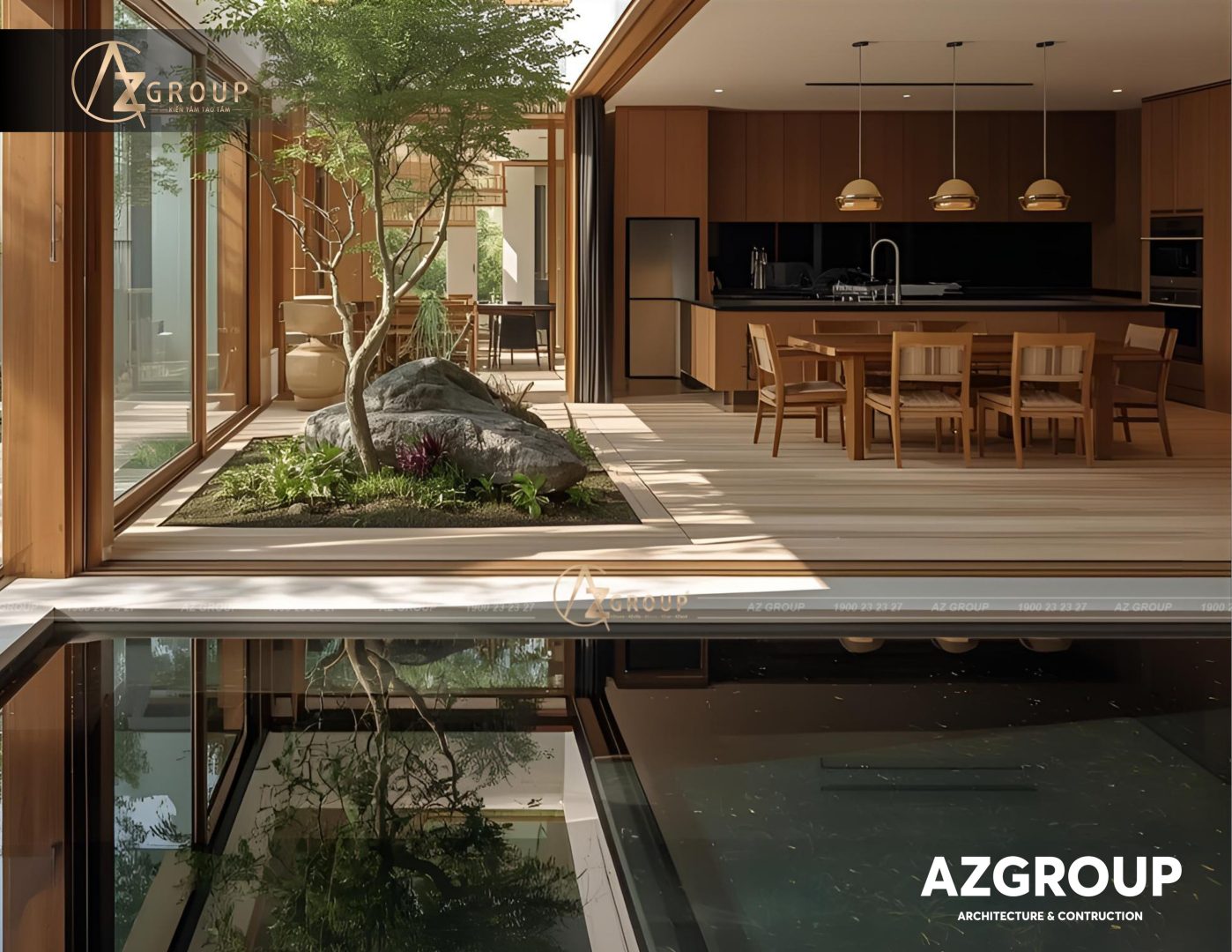 145 AZGroup - Công ty Thiết kế & Thi công Xây dựng trọn gói - công ty xây nhà trọn gói uy tín Mẫu thiết kế biệt thự Nhật Bản hiện đại 2025 – Tinh tế, tối giản và hài hòa cùng thiên nhiên