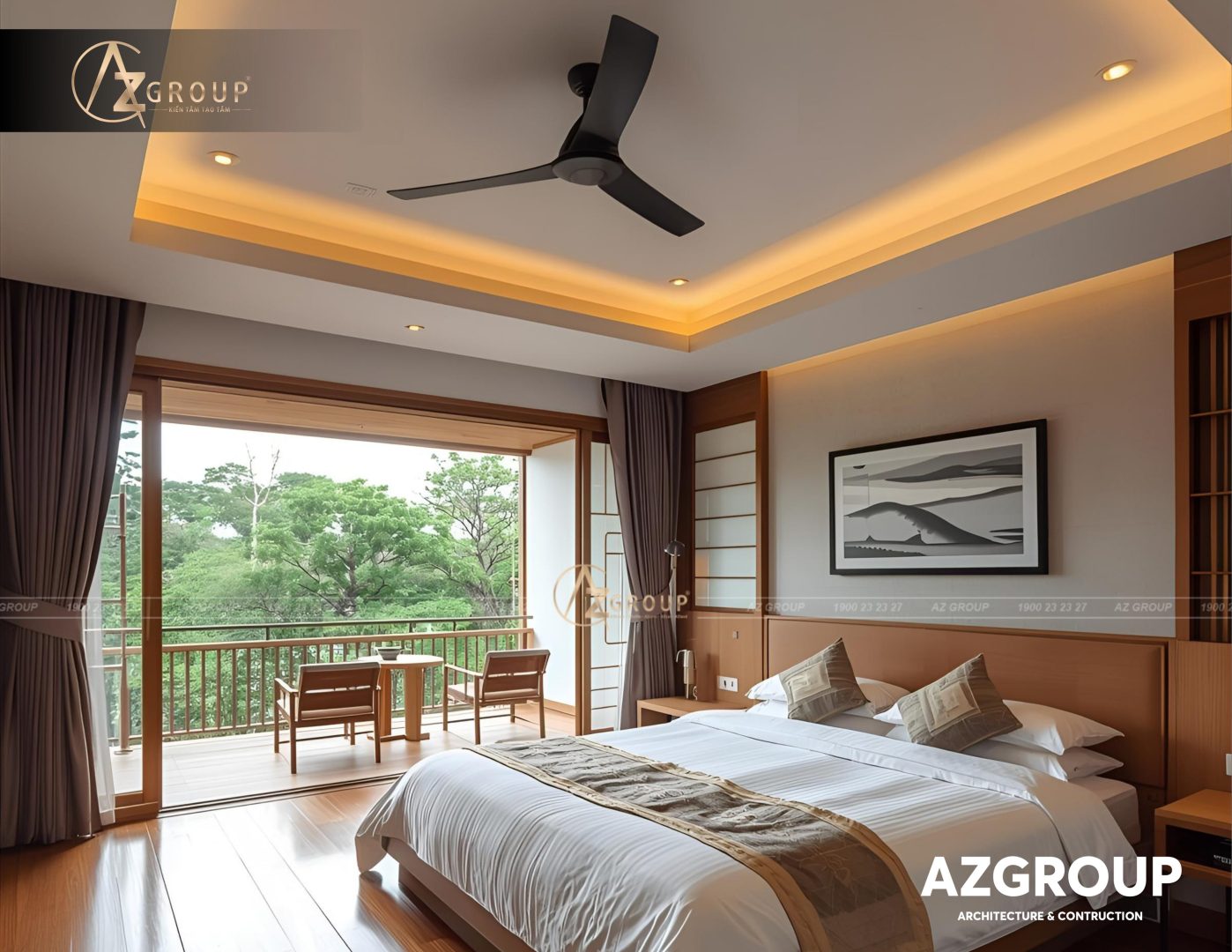 147 AZGroup - Công ty Thiết kế & Thi công Xây dựng trọn gói - công ty xây nhà trọn gói uy tín Mẫu thiết kế biệt thự Nhật Bản hiện đại 2025 – Tinh tế, tối giản và hài hòa cùng thiên nhiên