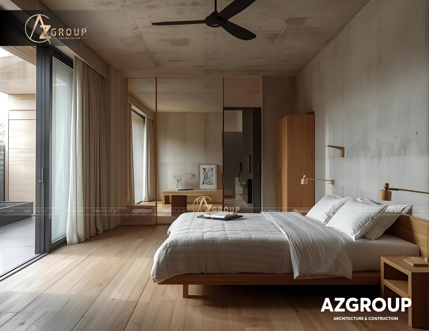 157 AZGroup - Công ty Thiết kế & Thi công Xây dựng trọn gói - công ty xây nhà trọn gói uy tín Mẫu thiết kế biệt thự Wabi-Sabi tối giản 2025 – Khi vẻ đẹp đến từ sự bất toàn và an yên