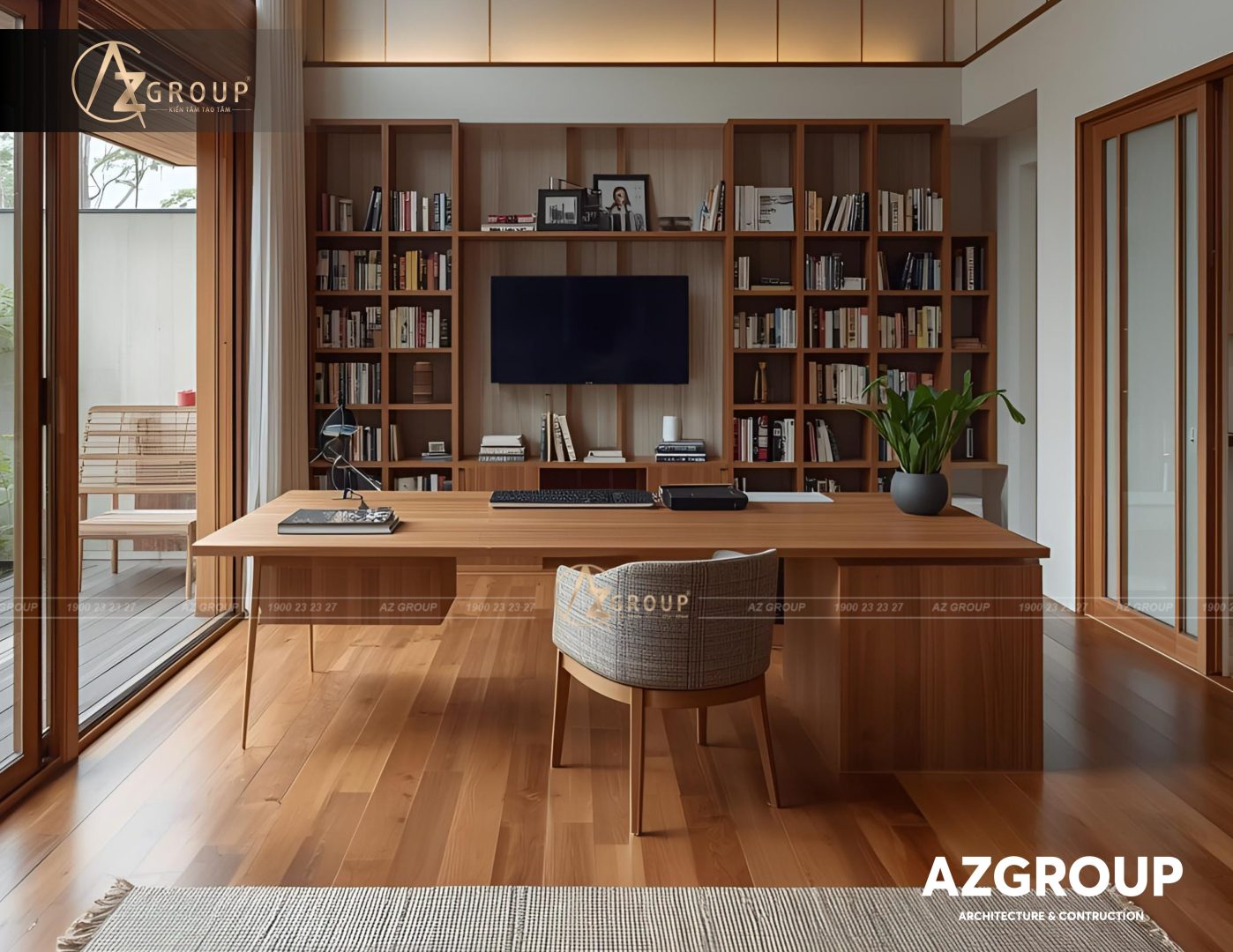 158 AZGroup - Công ty Thiết kế & Thi công Xây dựng trọn gói - công ty xây nhà trọn gói uy tín Mẫu thiết kế biệt thự Wabi-Sabi tối giản 2025 – Khi vẻ đẹp đến từ sự bất toàn và an yên