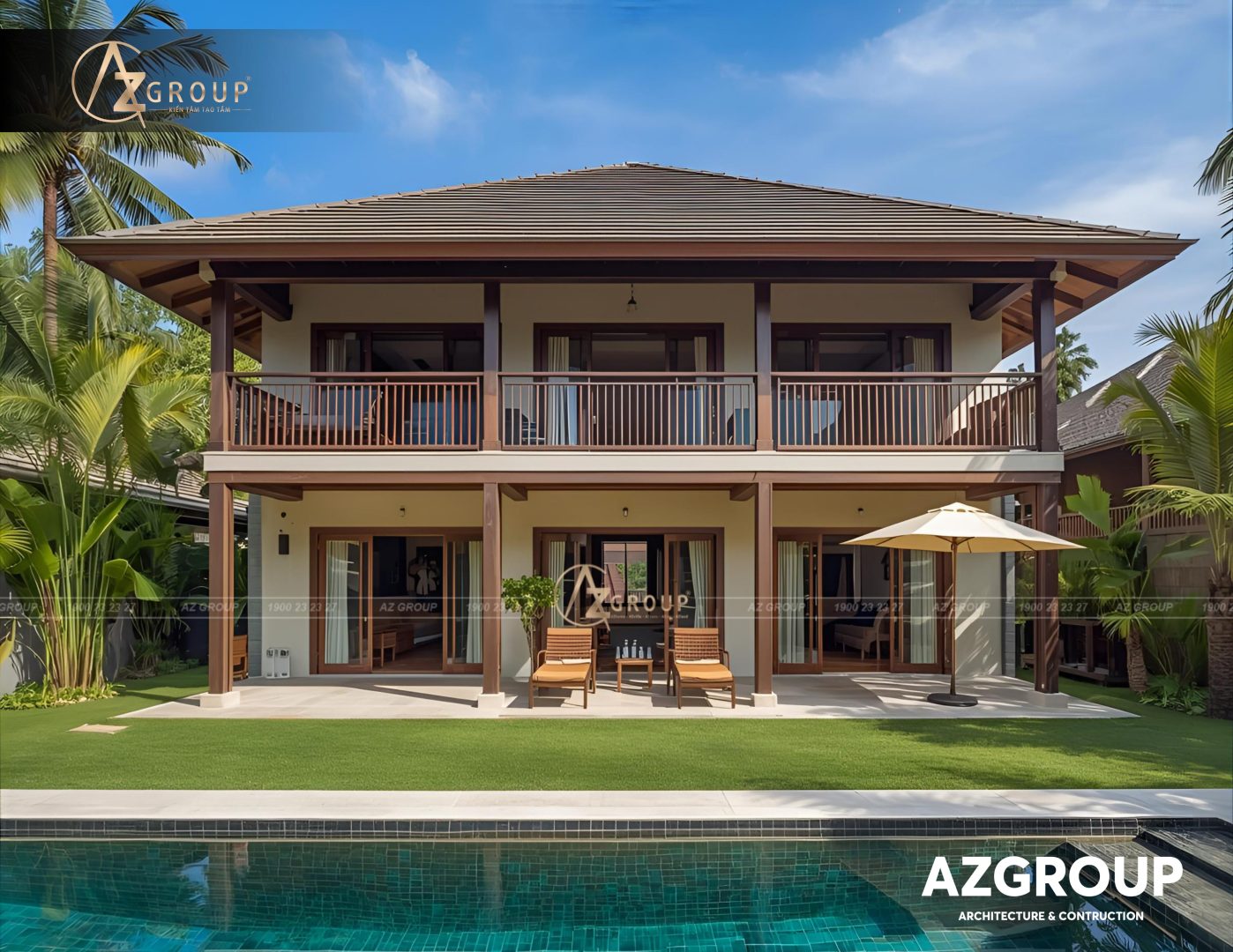 203 AZGroup - Công ty Thiết kế & Thi công Xây dựng trọn gói - công ty xây nhà trọn gói uy tín Chi phí thiết kế thi công biệt thự tại Đà Nẵng 2025 – Đầu tư xứng tầm, nâng tầm chuẩn sống