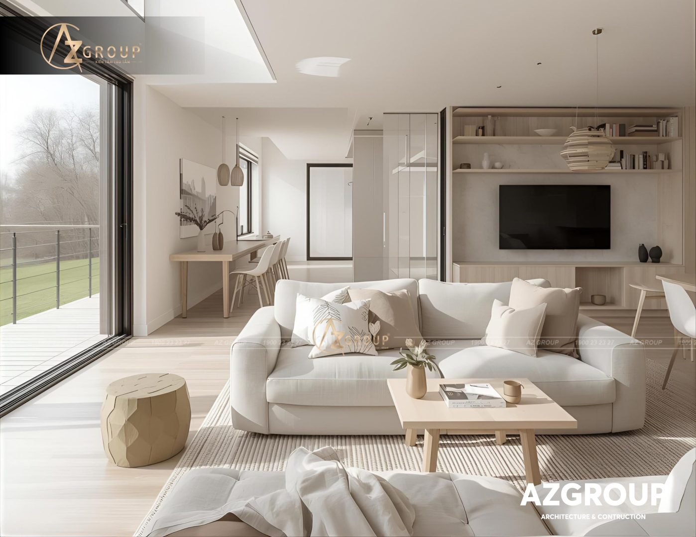 87 AZGroup - Công ty Thiết kế & Thi công Xây dựng trọn gói - công ty xây nhà trọn gói uy tín Mẫu thiết kế biệt thự Bắc Âu hiện đại 2025 – Tối giản, tinh tế và bền vững cùng thời gian