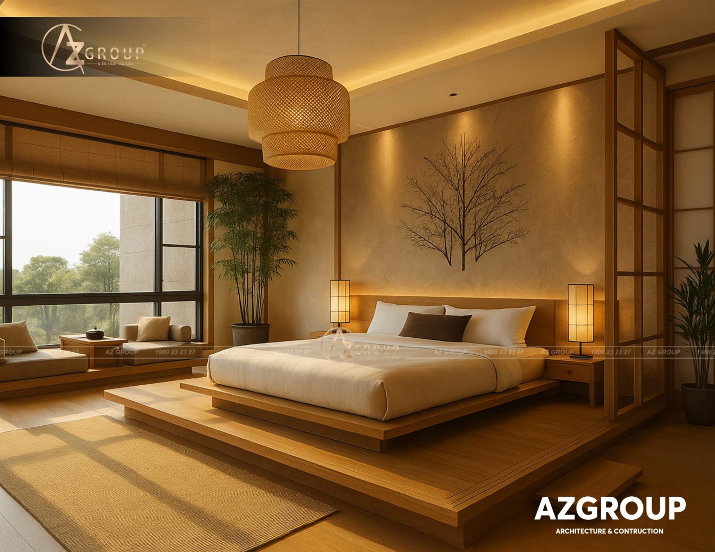 Mau thiet ke biet thu san vuon kieu Nhat – Khong gian song toi gian hoa minh thien nhien 2025 2 AZGroup - Công ty Thiết kế & Thi công Xây dựng trọn gói - công ty xây nhà trọn gói uy tín Mẫu thiết kế biệt thự sân vườn kiểu Nhật – Không gian sống tối giản, hòa mình thiên nhiên 2025